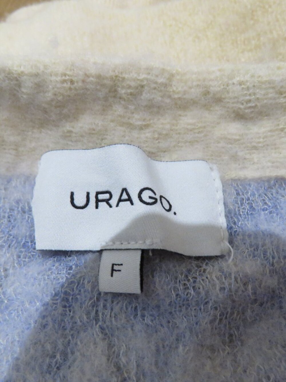 URAGO Wool Blend Gingham Check Cropped Cardigan Twee Cottagecore Coquette - Picture 11 of 11